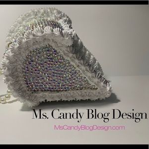 Fully Blinged Fancy Cake Slice Cake Purse | Rhinestoned Cake Purse